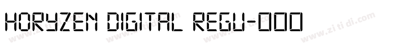 Horyzen Digital Regu字体转换